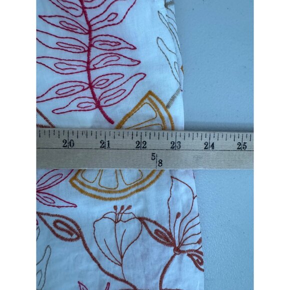 C&C California floral‎ embroidered lagen look beach gauzy pants sz L - Picture 6 of 8